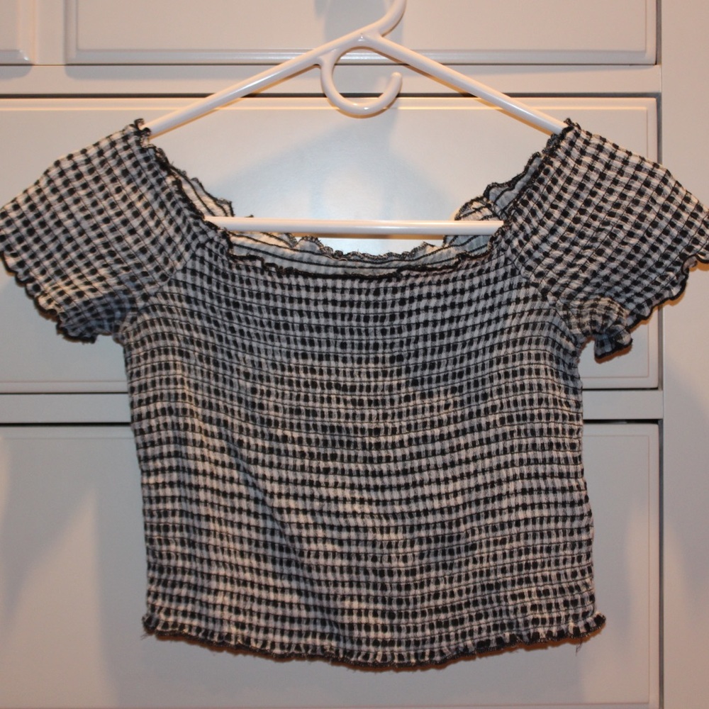 Black & White Crop Top